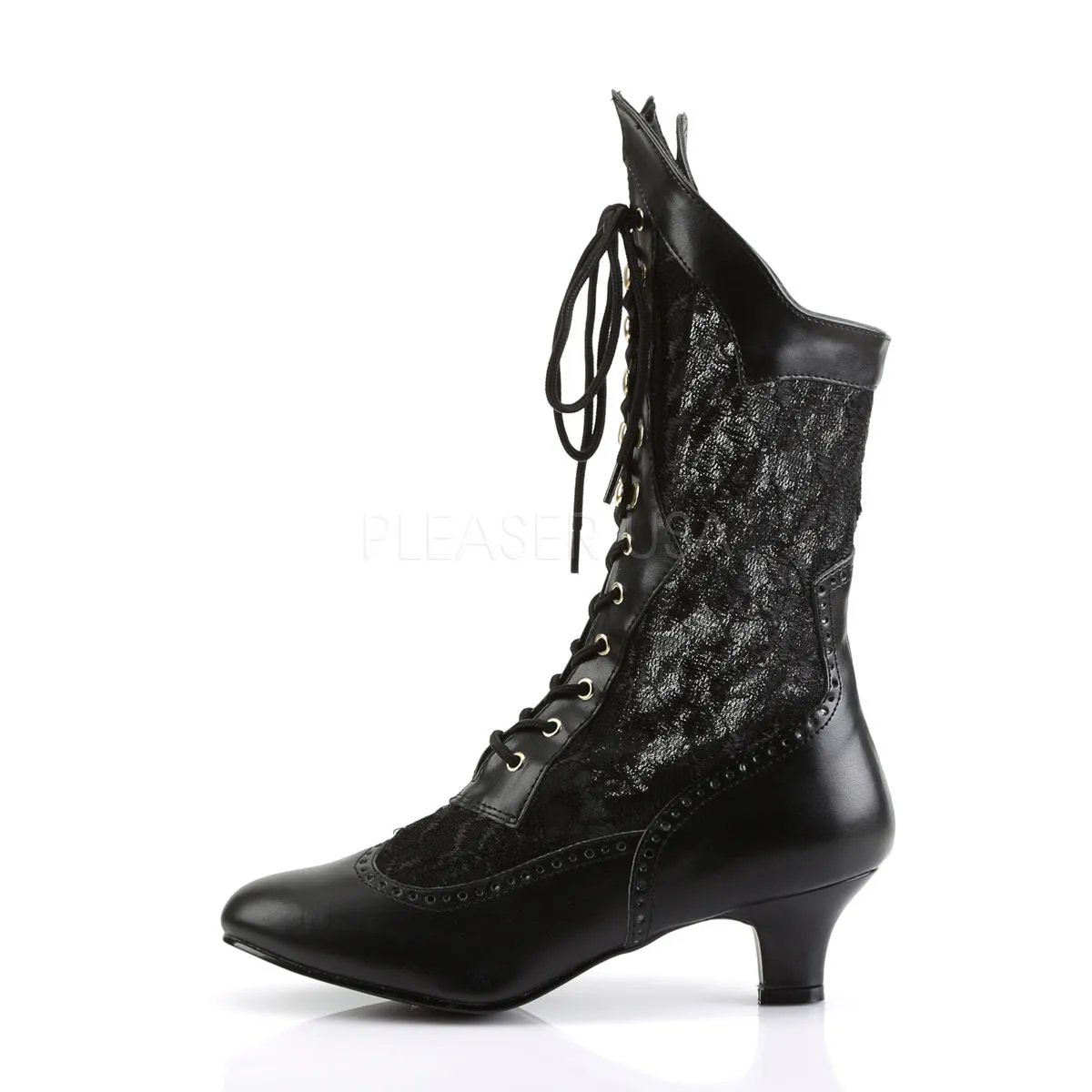 2 Inch Heel DAME-115 Black Pu