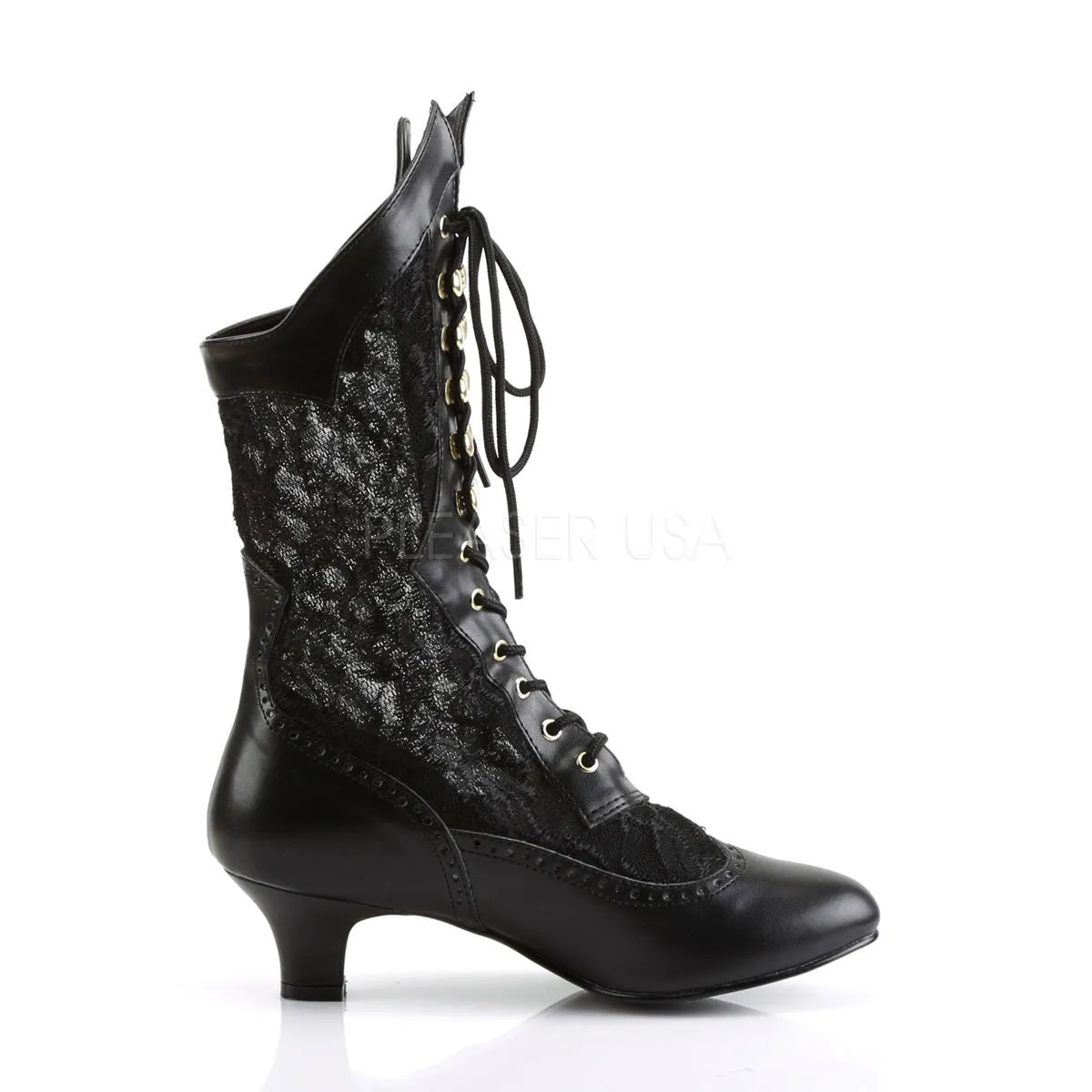 2 Inch Heel DAME-115 Black Pu