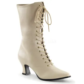 2 Inch Heel VICTORIAN-120 Cream Pu