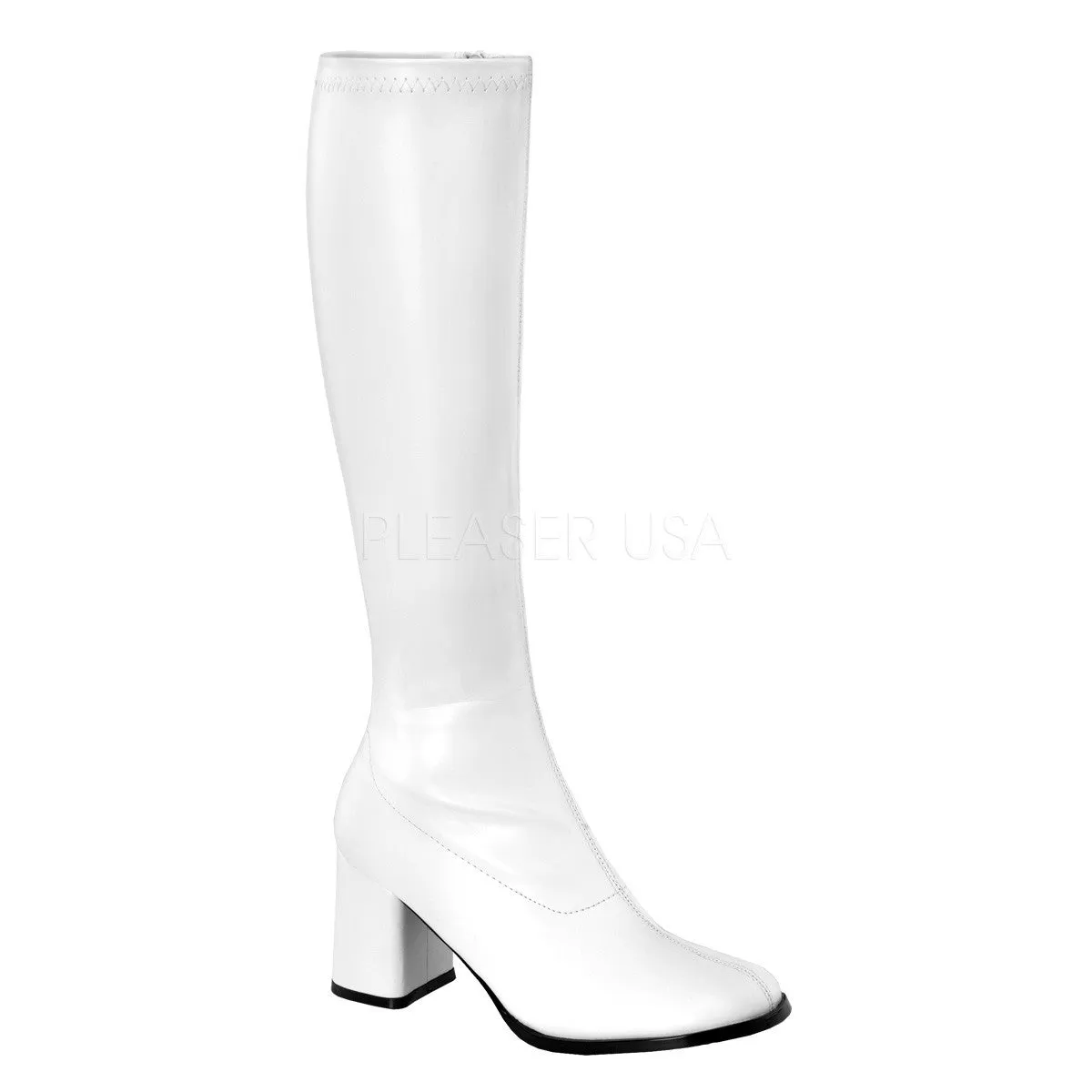 3 Inch Heel GOGO-300 White Pu