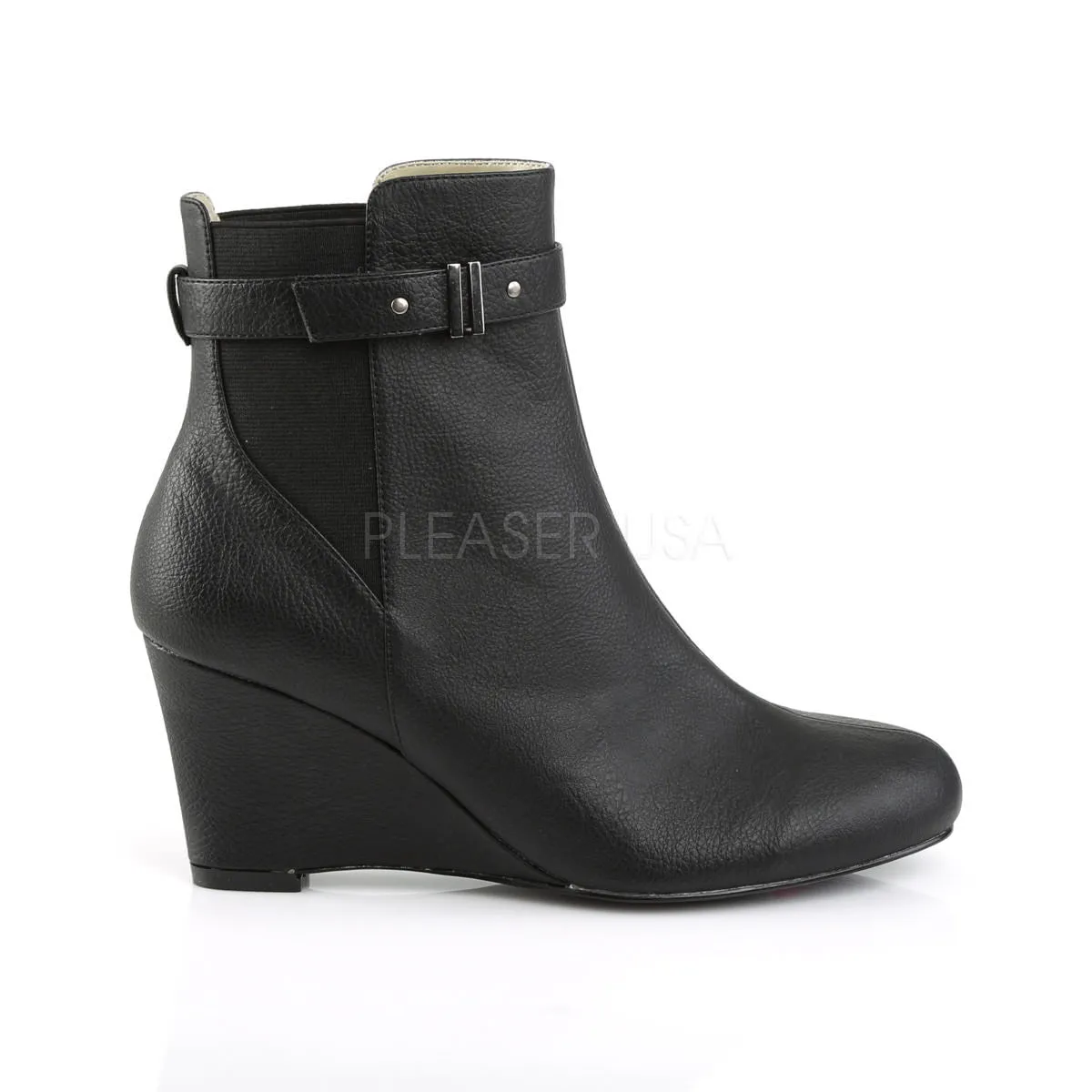 3 Inch Heel KIMBERLY-102 Black Pu