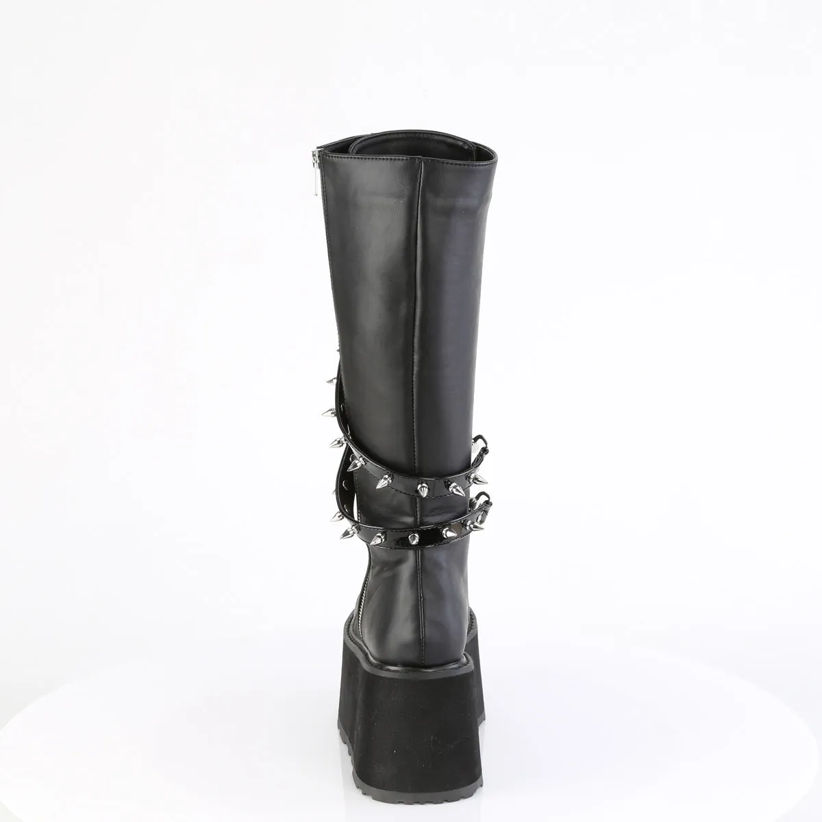 3 Inch Platform DAMNED-220 Black Vegan Leather