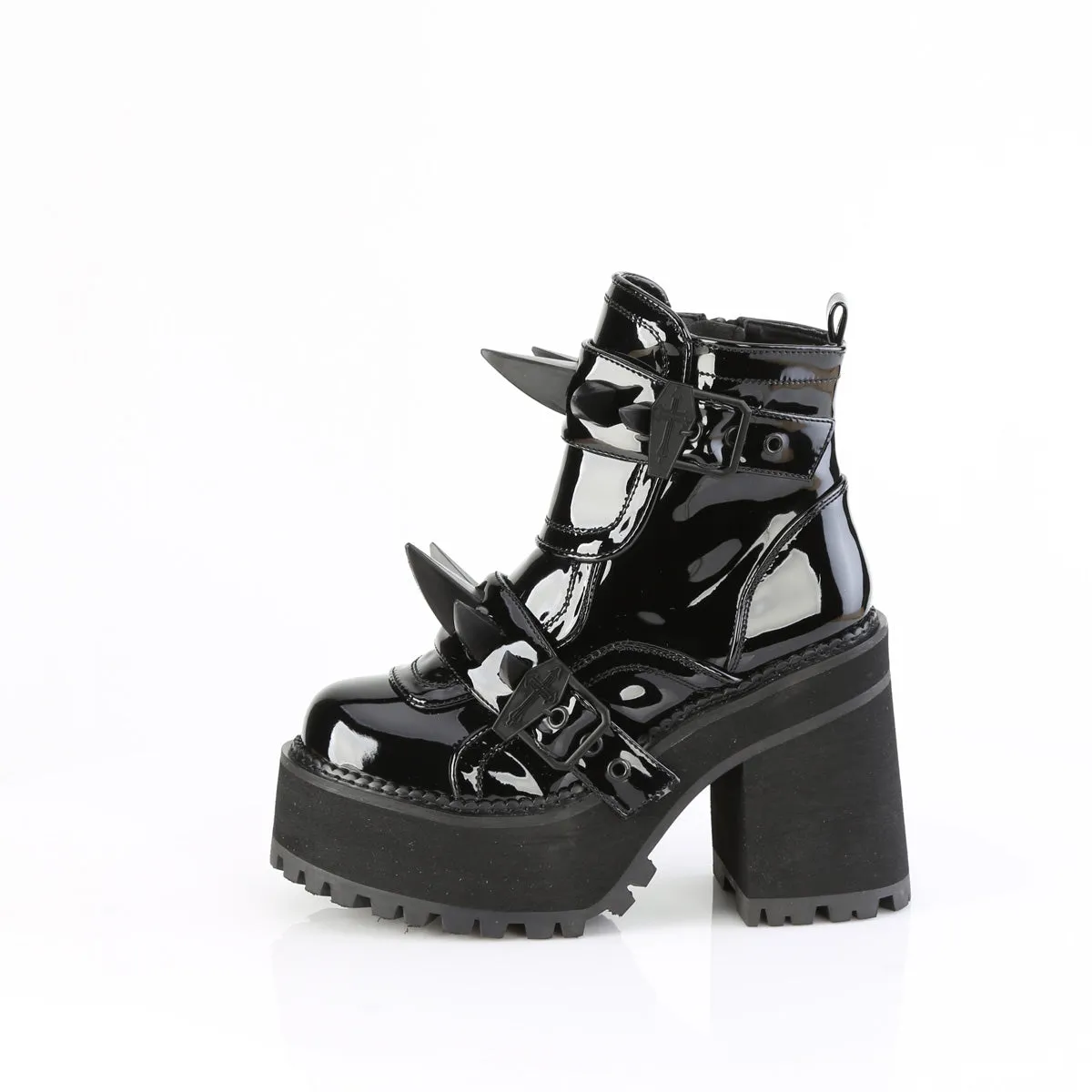 4 Inch Heel ASSAULT-72 Black Patent