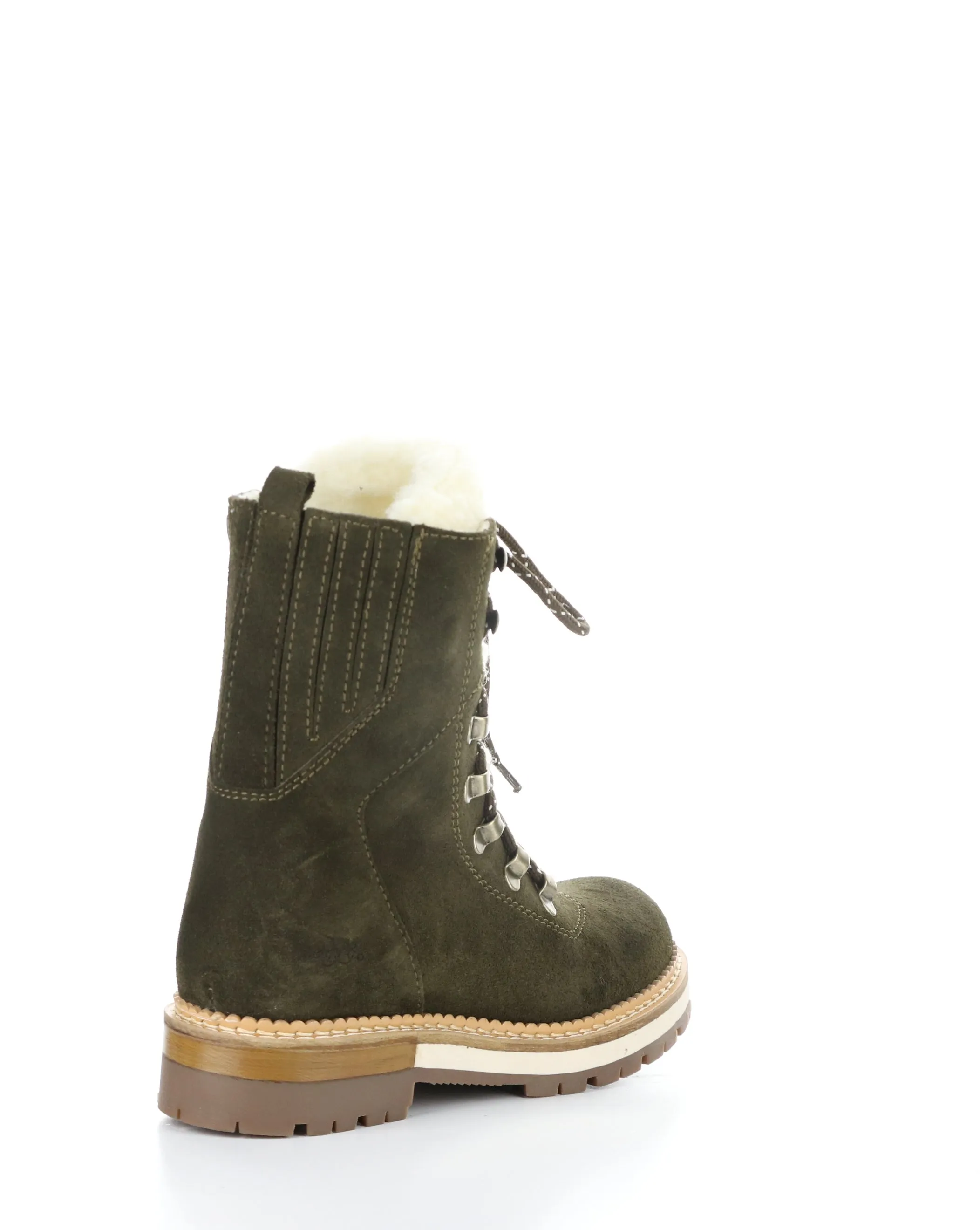 ADA OLIVE Round Toe Boots