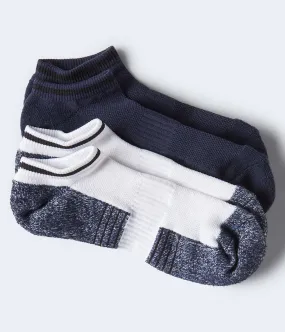 Aeropostale Mens' 2-Pack Athletic Ankle Socks -  Blue - Size One Size - Polyester - Teen Fashion & Clothing Navy