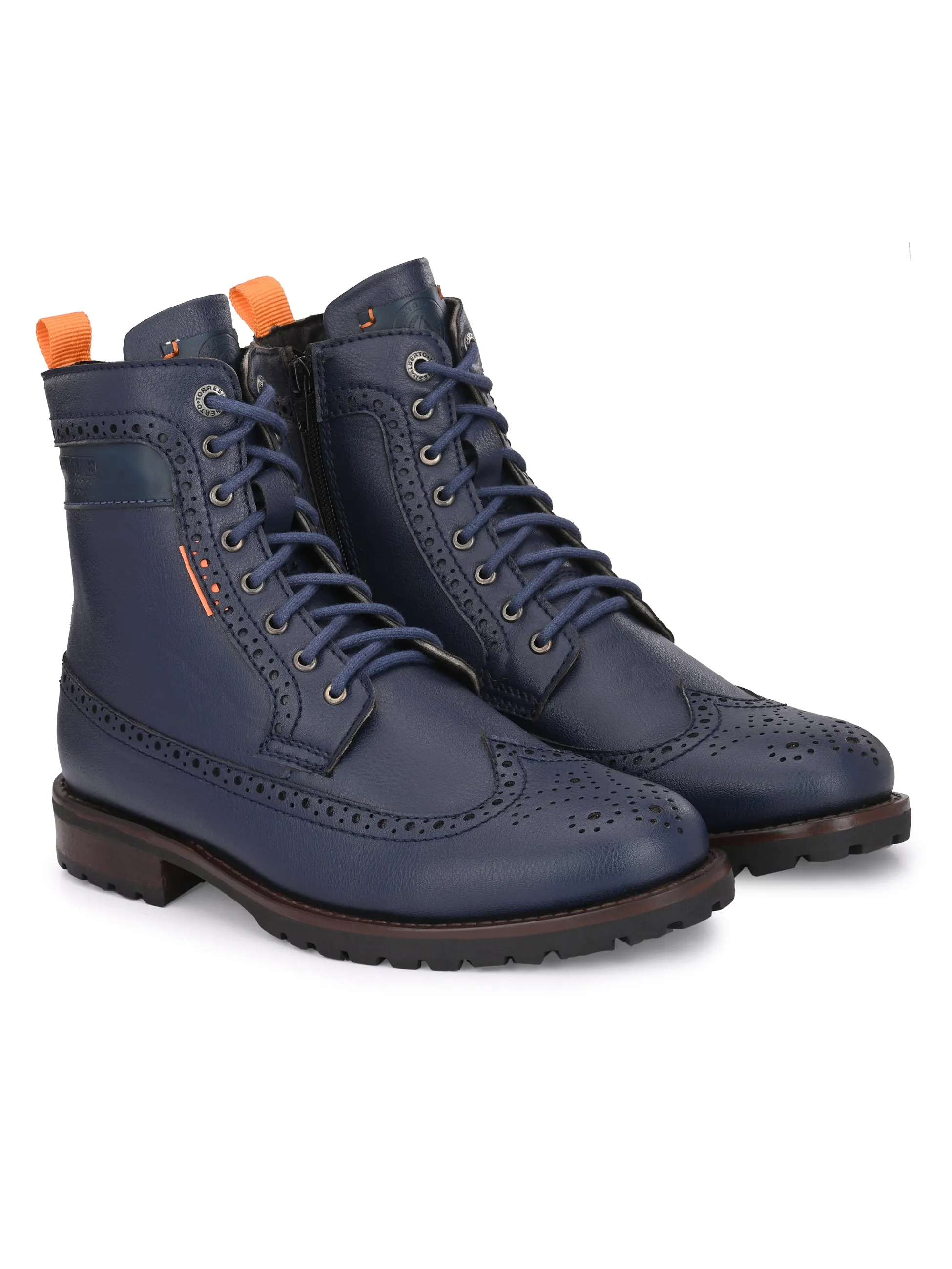 Alberto Torresi Men Blue Zayn Boots