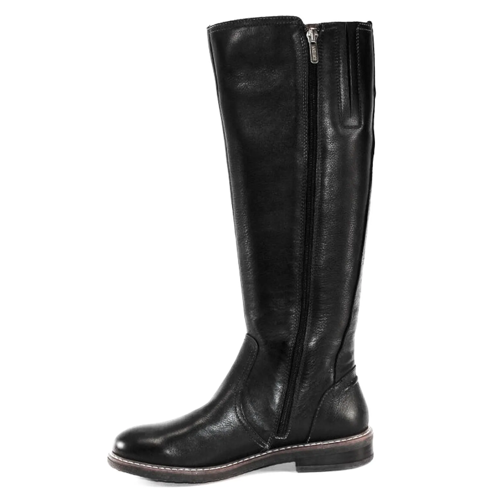 Aldaya Calfskin Leather Fur Lined Women's Knee High Boots