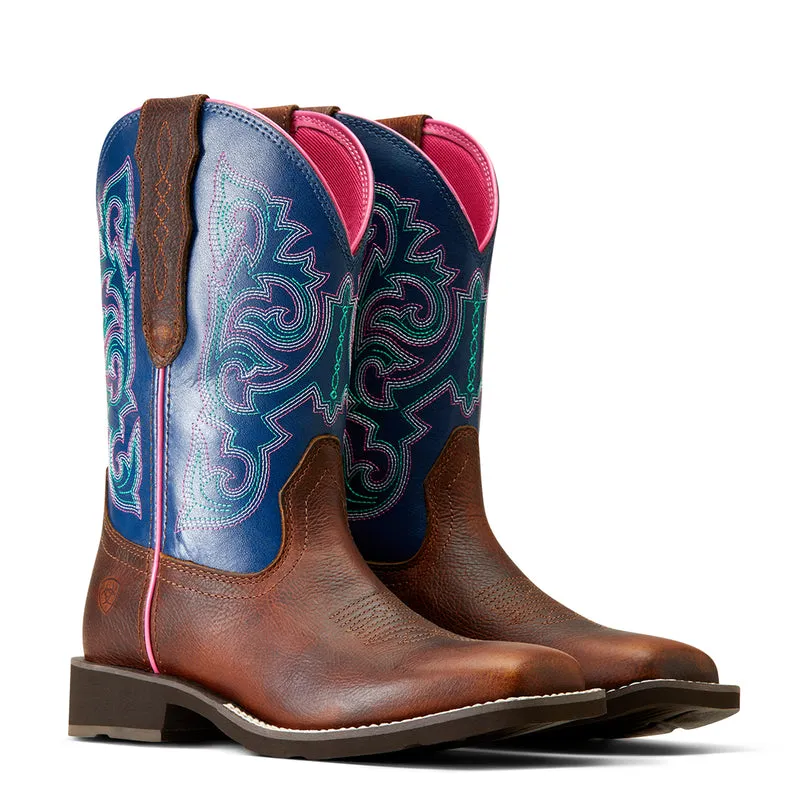 'Ariat' Women's 9 Delilah Stretchfit Square Toe - Dark Cottage / Ole Blue