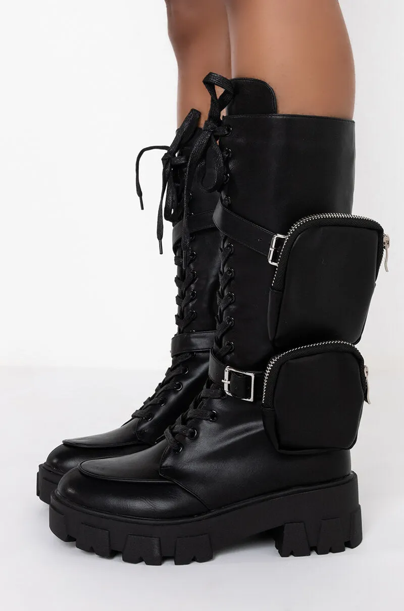 Azalea Wang - Danger Mid Calf Boot