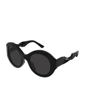 Balenciaga BB0208S Sun Twist Oval, Black