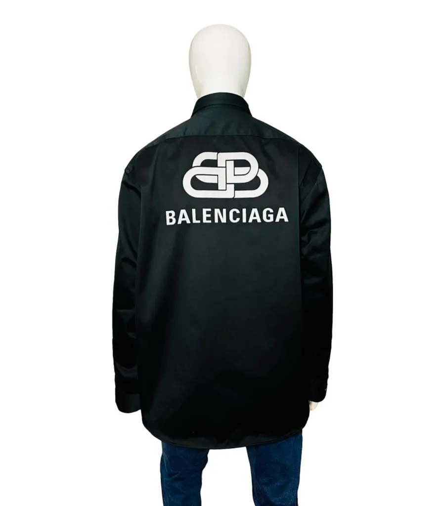 Balenciaga Logo Shirt. Size 38