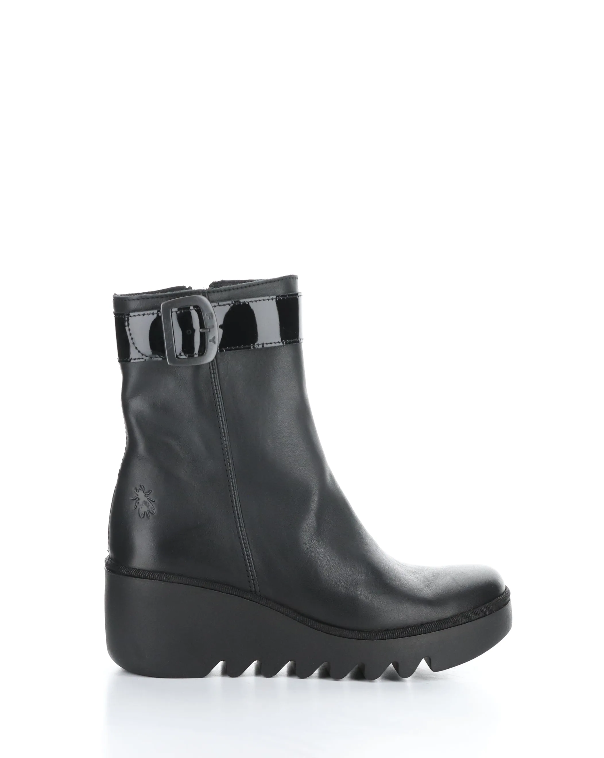 BEPP396FLY 008 BLACK Round Toe Boots