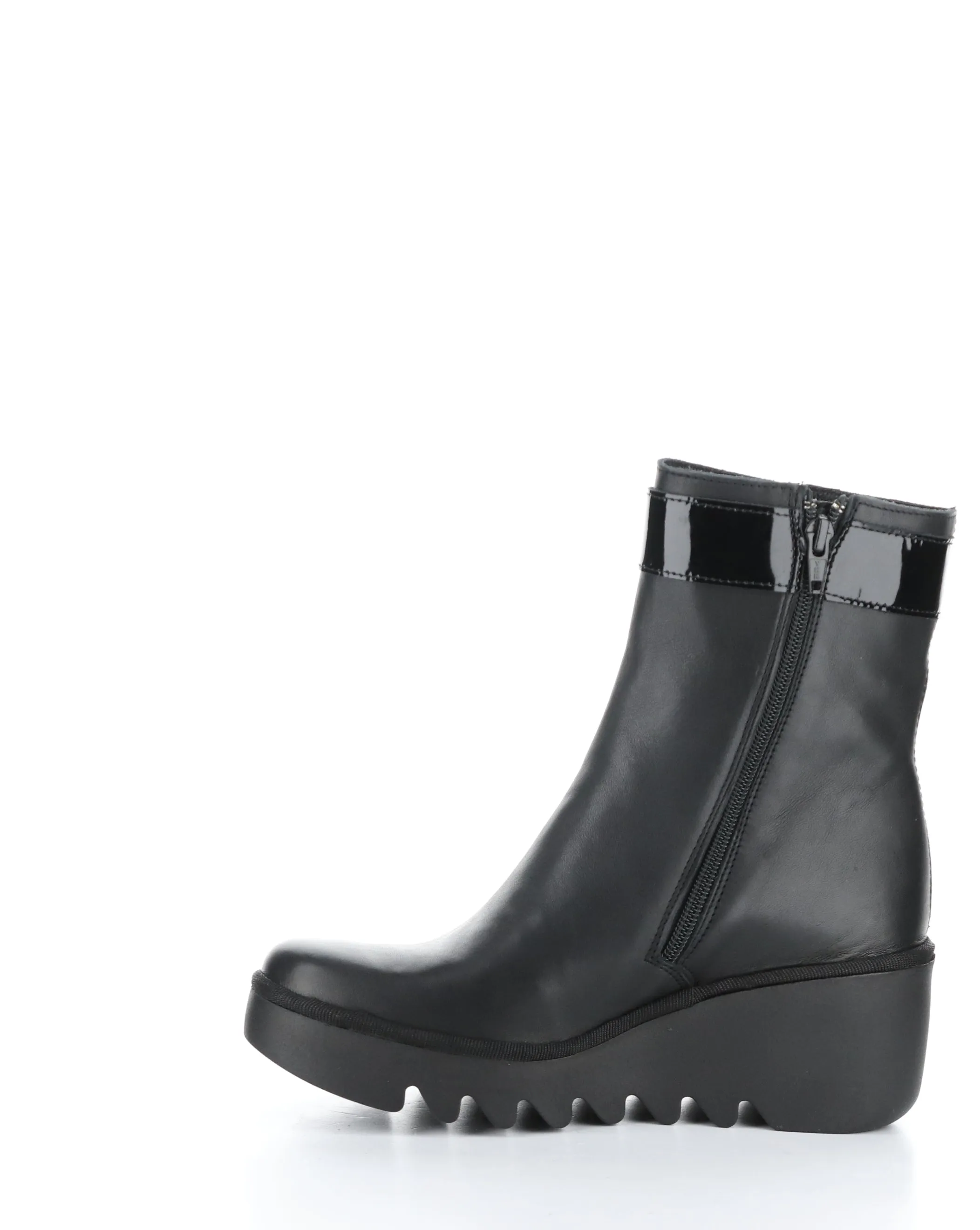 BEPP396FLY 008 BLACK Round Toe Boots