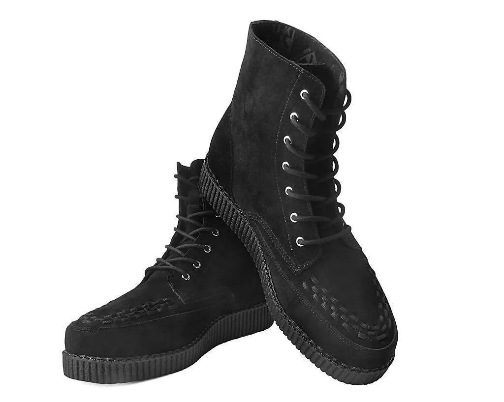 Black Suede 7-Eye Viva Low Boot