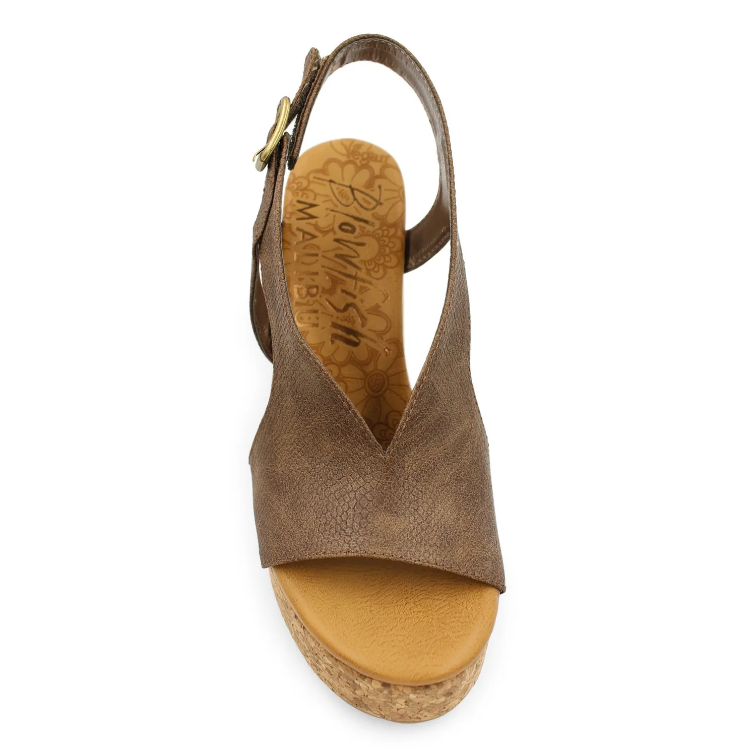 'Blowfish Malibu' Women's Partea Wedge Sandal - Taupe Prospector