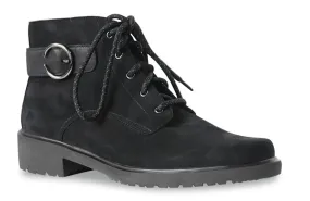 Bradley II Black Nubuck Ankle Boots