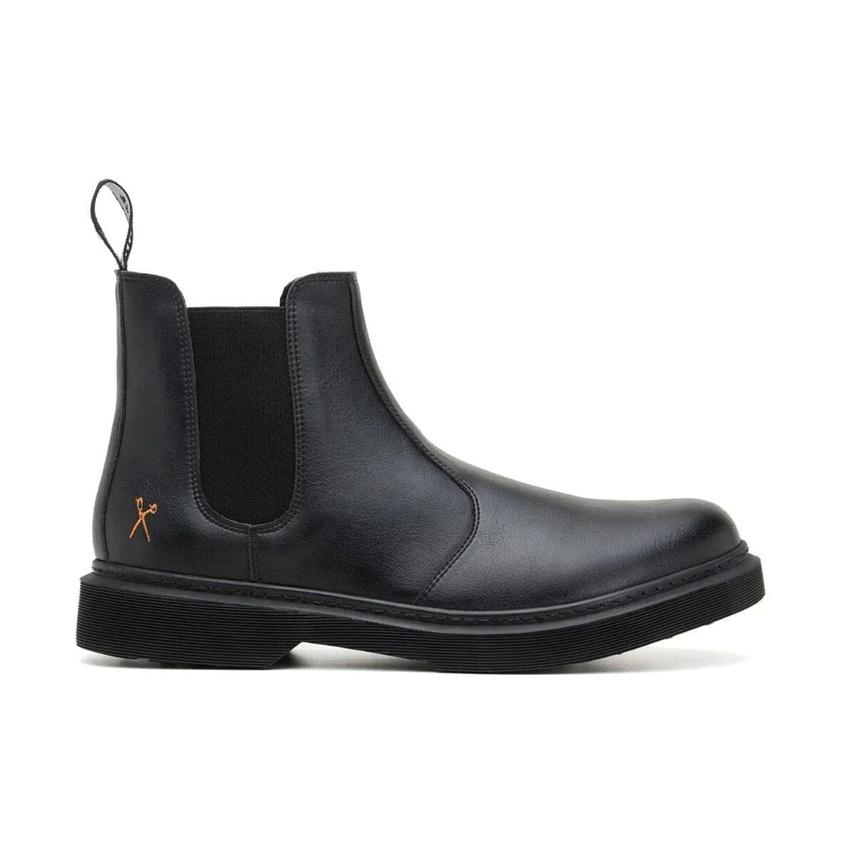 'Brick Lane' Vegan Chelsea Boot by King55 - Black