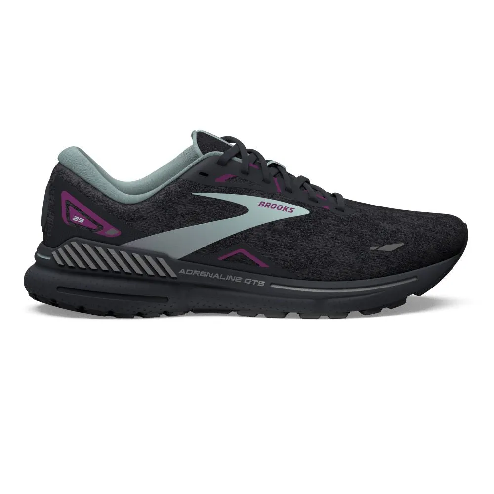 'Brooks' Women's Adrenaline GTS 23 - Black / Light Blue / Purple