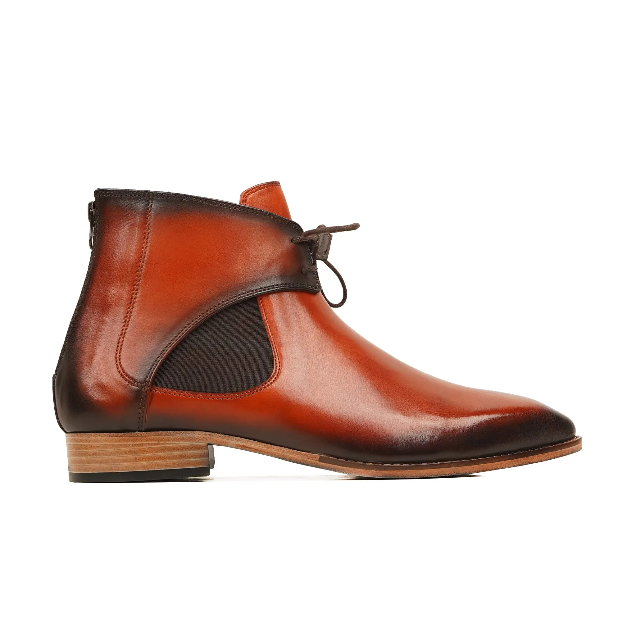 BYTOM - BURNISH ORANGE TAN BOOT