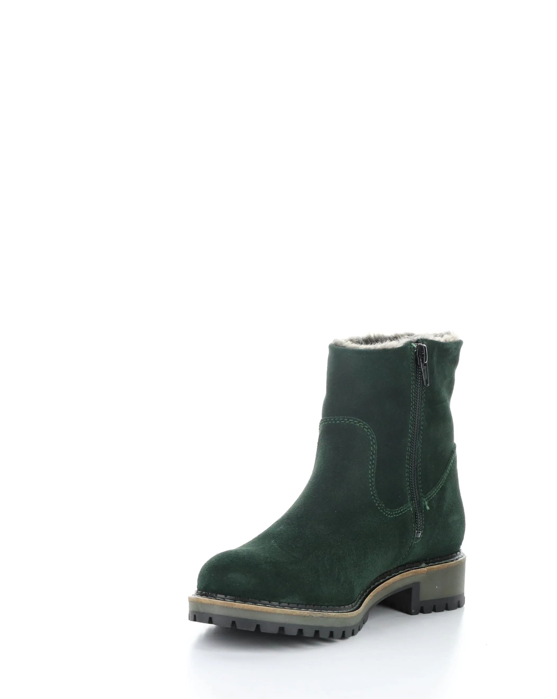 CALIB BOTTLE GREEN Round Toe Boots