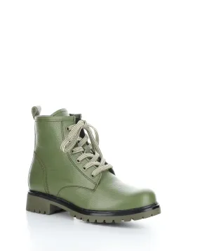 CARINAS OLIVE Round Toe Boots