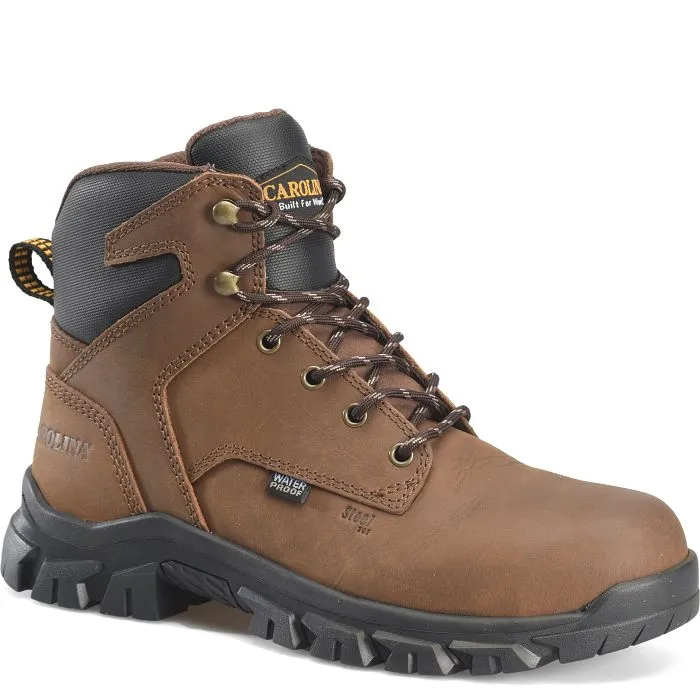 'Carolina' Men's 6 Gruntz EH WP Steel Toe - Dark Brown