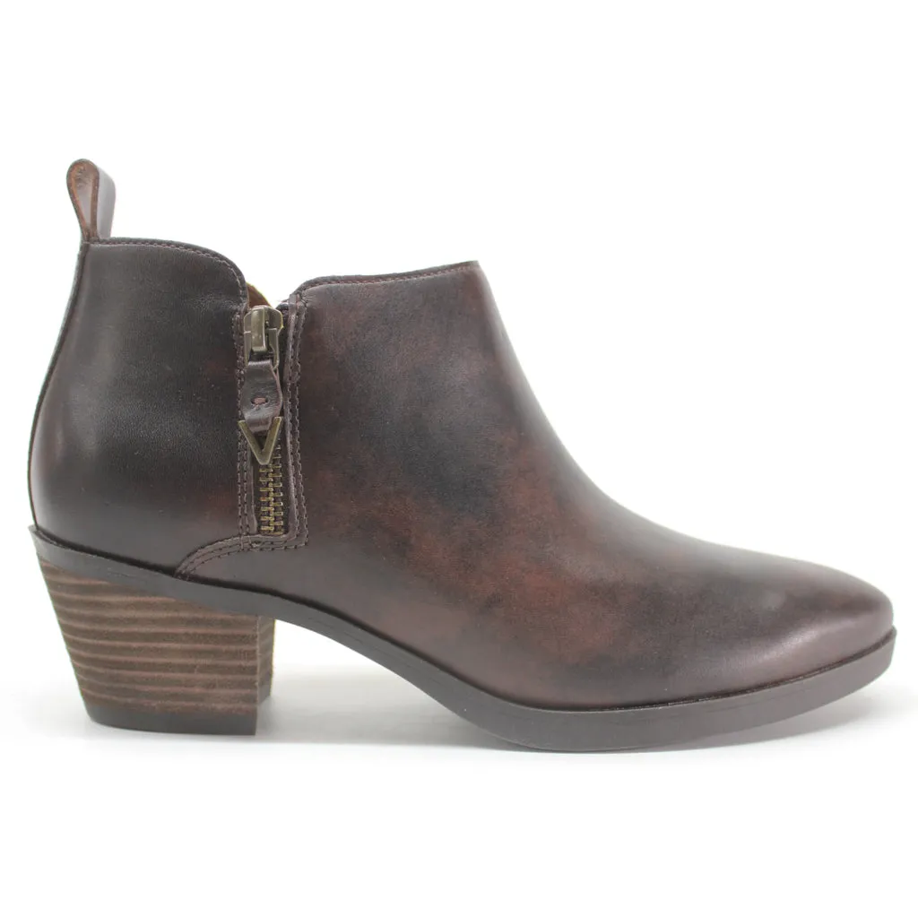 Cecily Leather Women's Heeled Ankle Boots