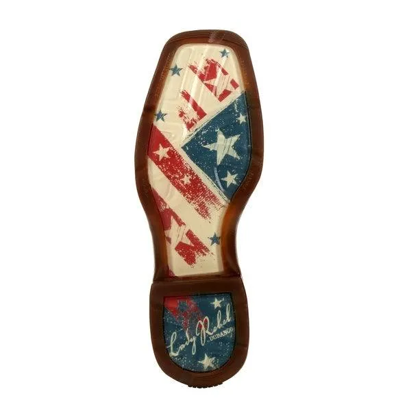 Durango Lady Rebel Women’s Distressed Flag Embroidery Western Boot DRD0394