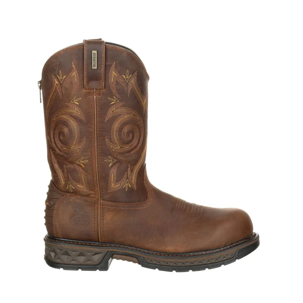 'Georgia Boot' Men's 10" Carbo-Tec EH WP Comp Toe - Brown