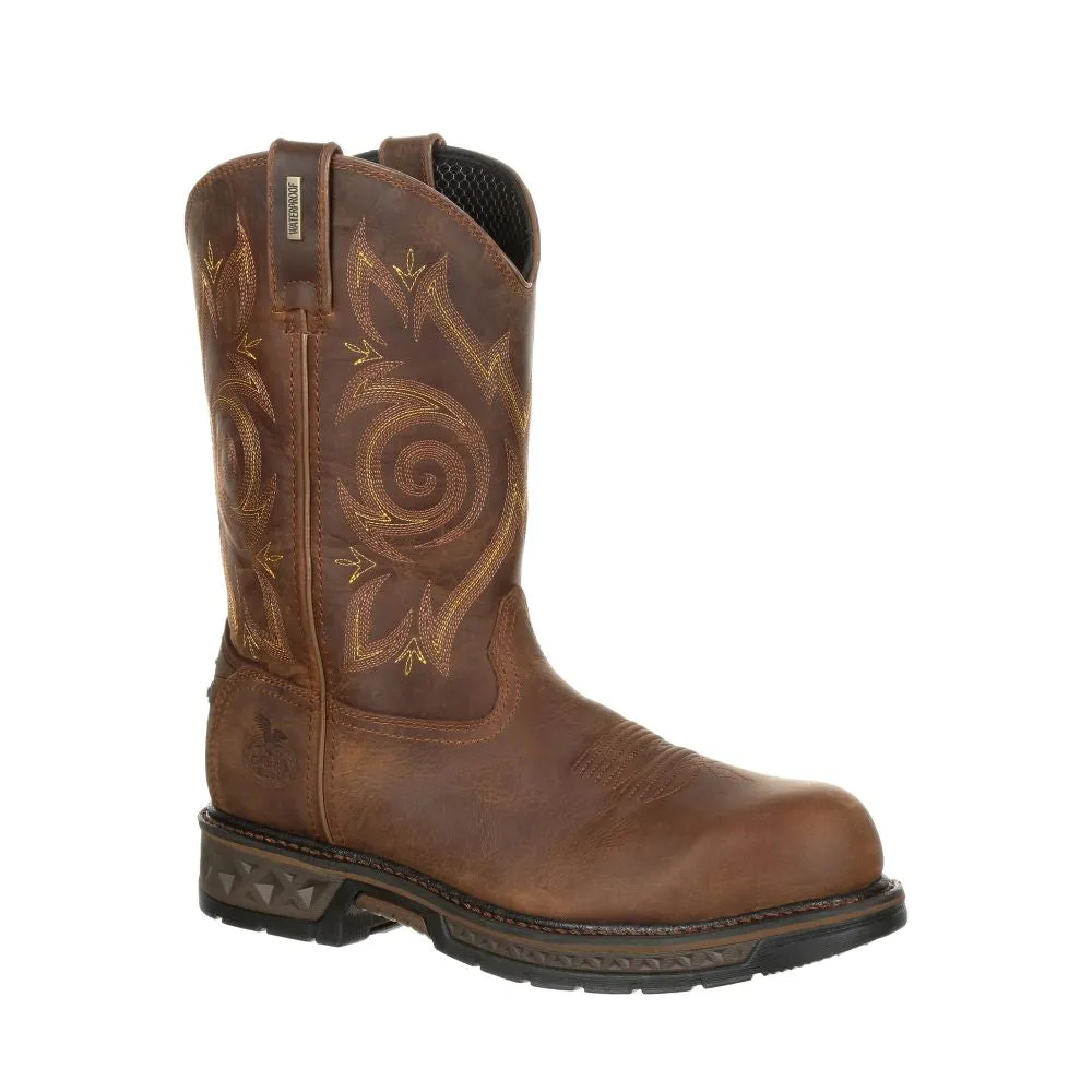 'Georgia Boot' Men's 10" Carbo-Tec EH WP Comp Toe - Brown