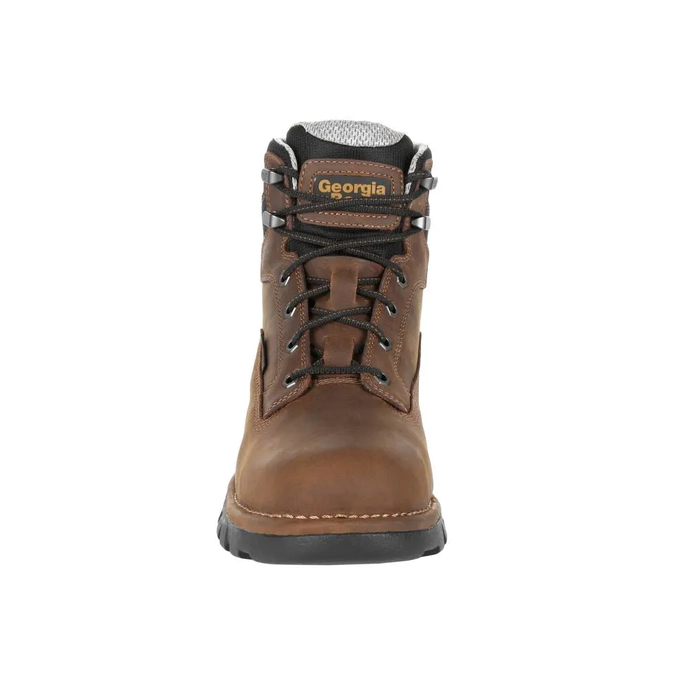 'Georgia Boot' Men's 6" Eagle One EH WP Steel Toe - Brown