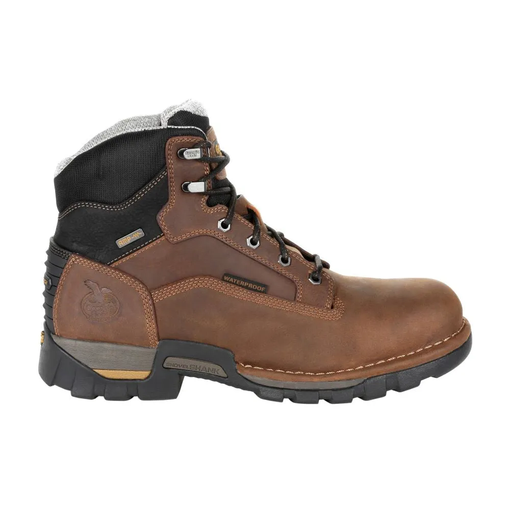 'Georgia Boot' Men's 6" Eagle One EH WP Steel Toe - Brown