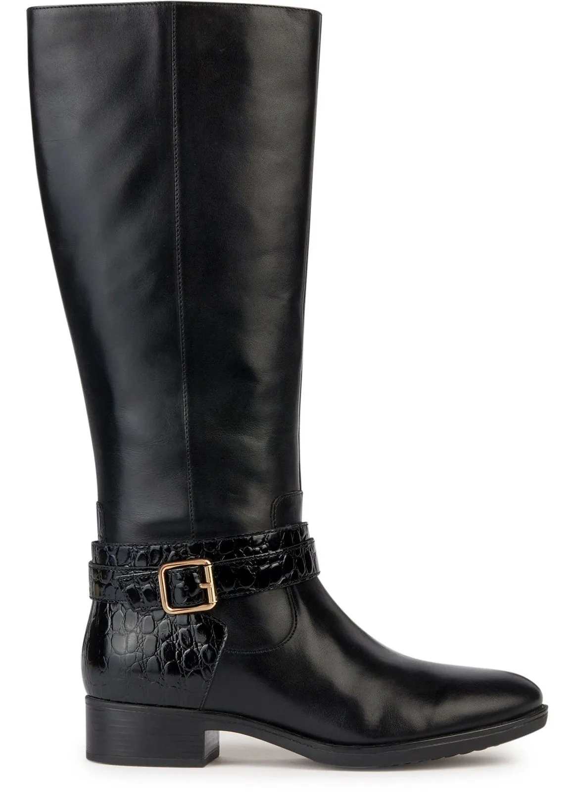 Geox D Felicity A Womens Leather Long Boot