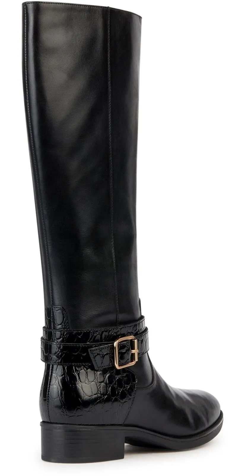 Geox D Felicity A Womens Leather Long Boot