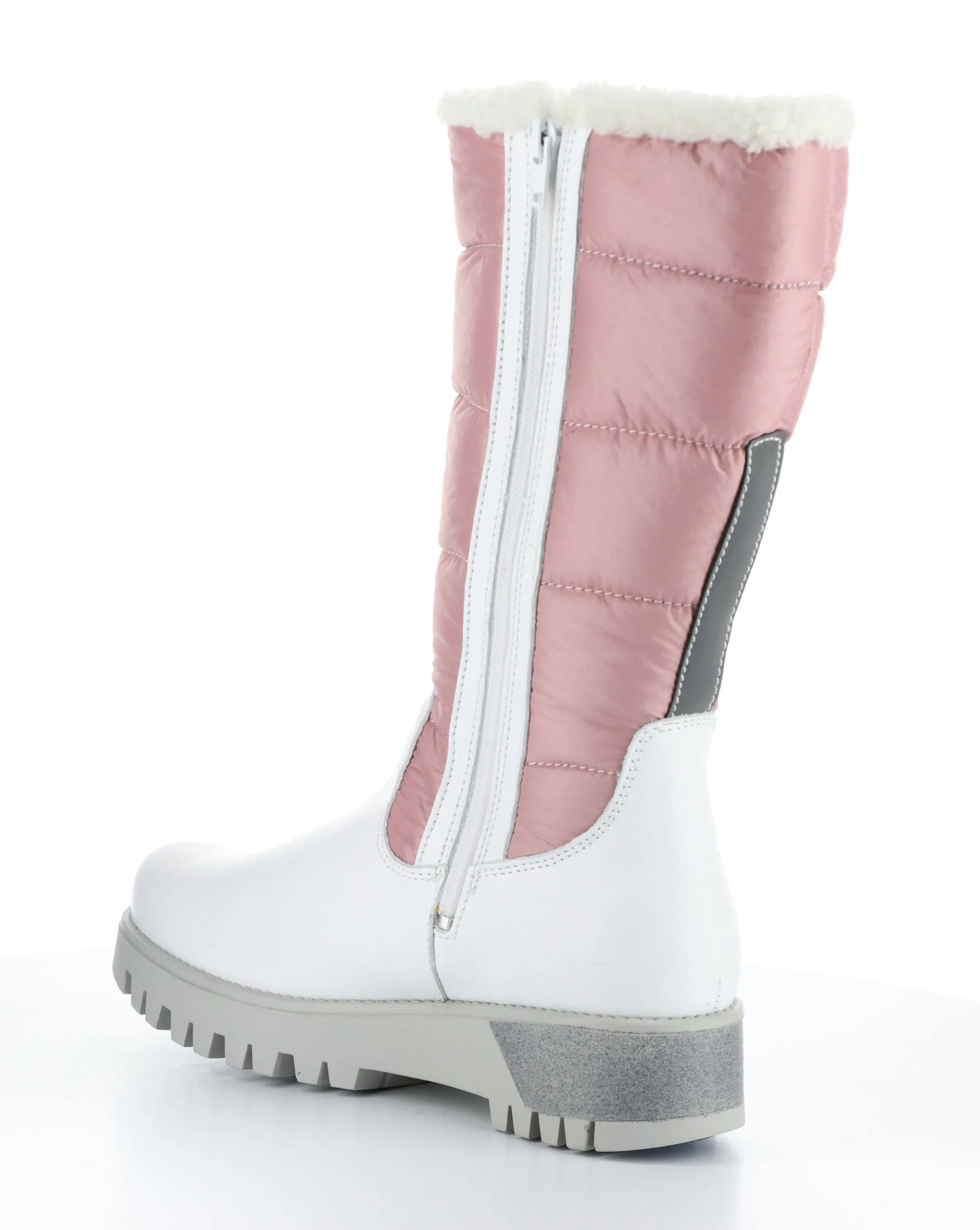 GRACEN PRIMA WHITE/PINK Round Toe Boots