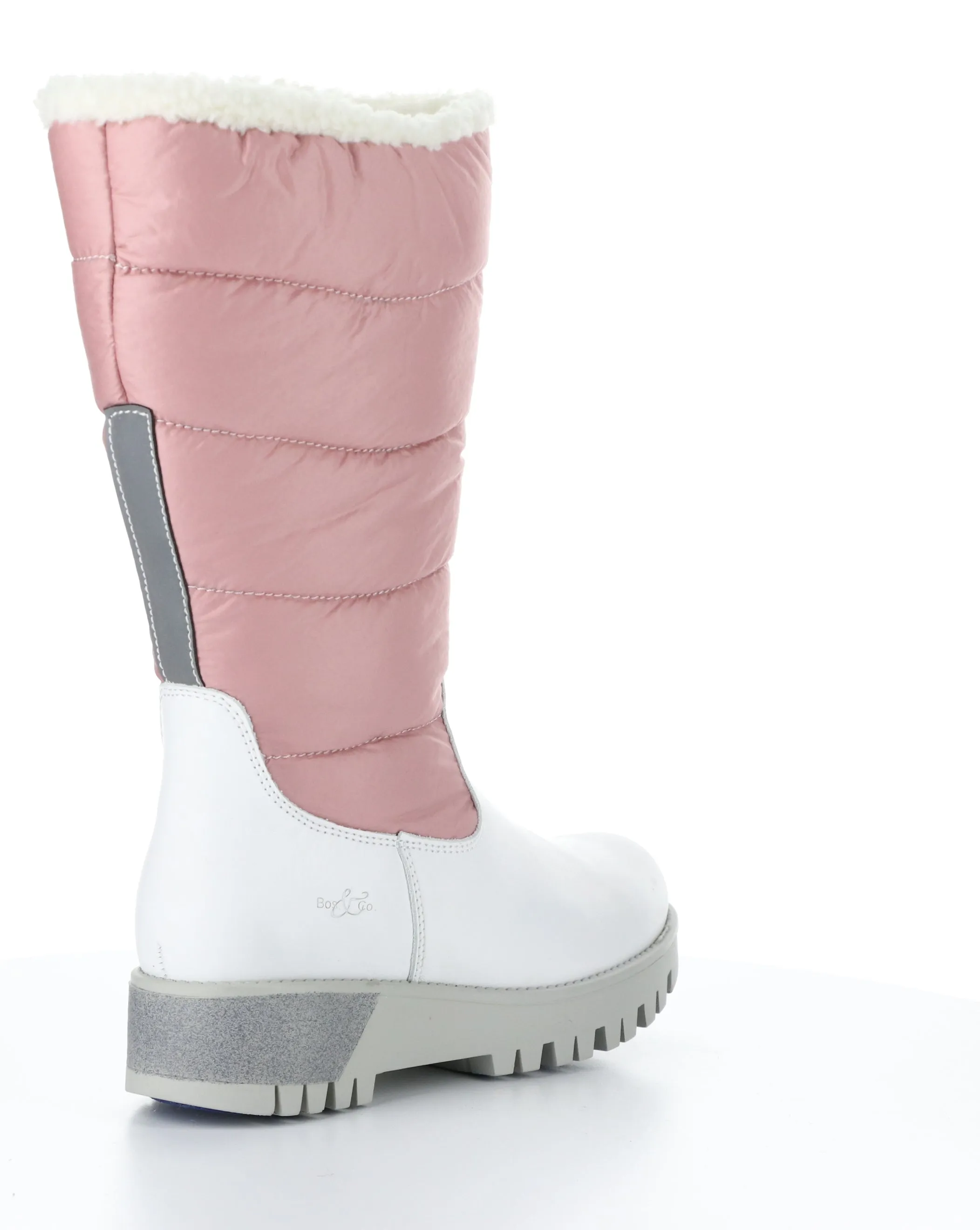 GRACEN PRIMA WHITE/PINK Round Toe Boots