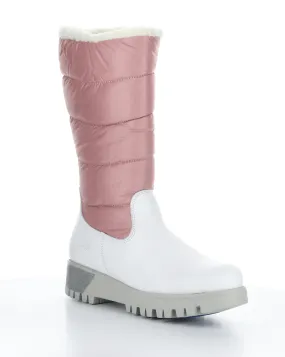 GRACEN PRIMA WHITE/PINK Round Toe Boots