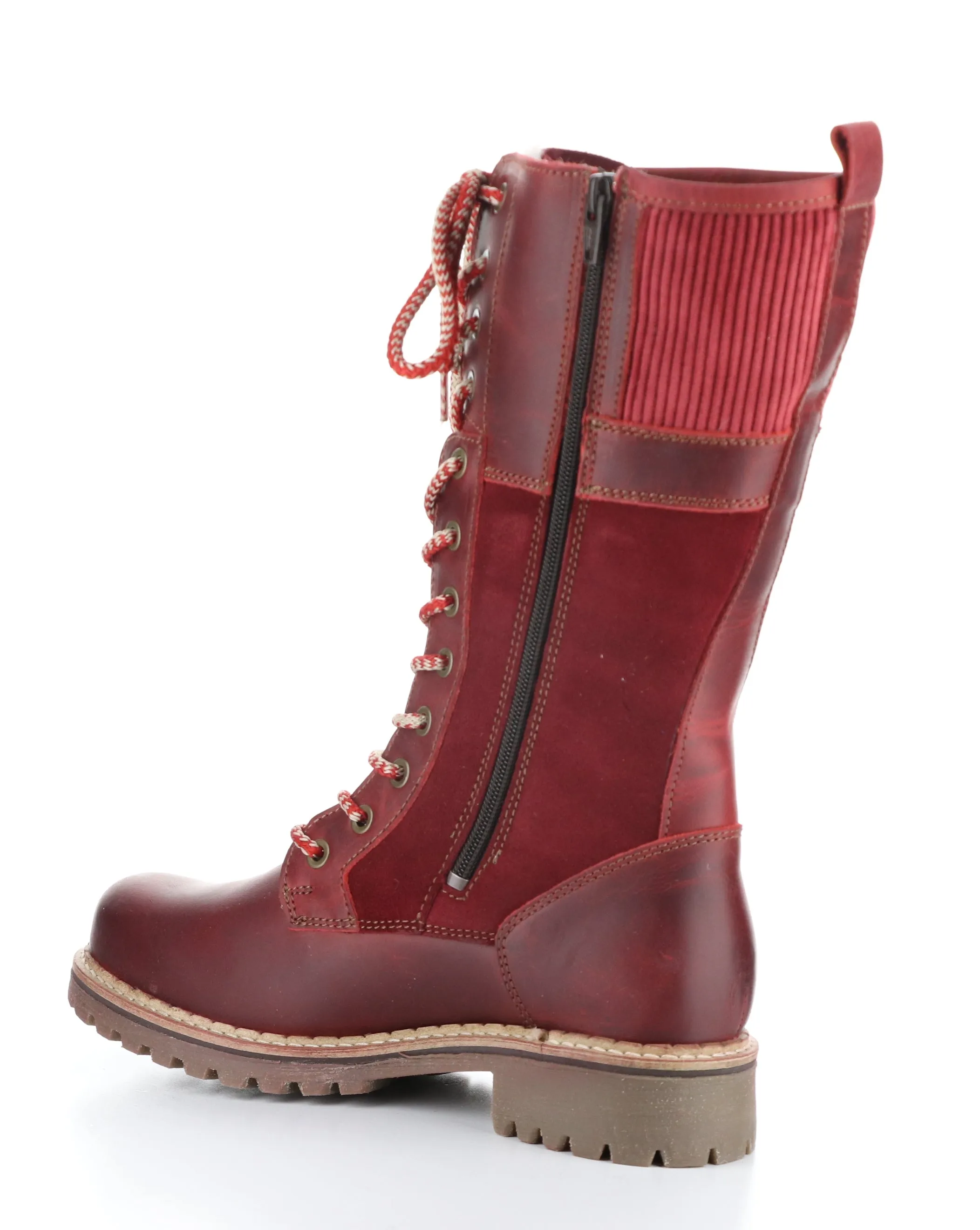 HALLOWED RED/SANGRIA/BORDO Round Toe Boots