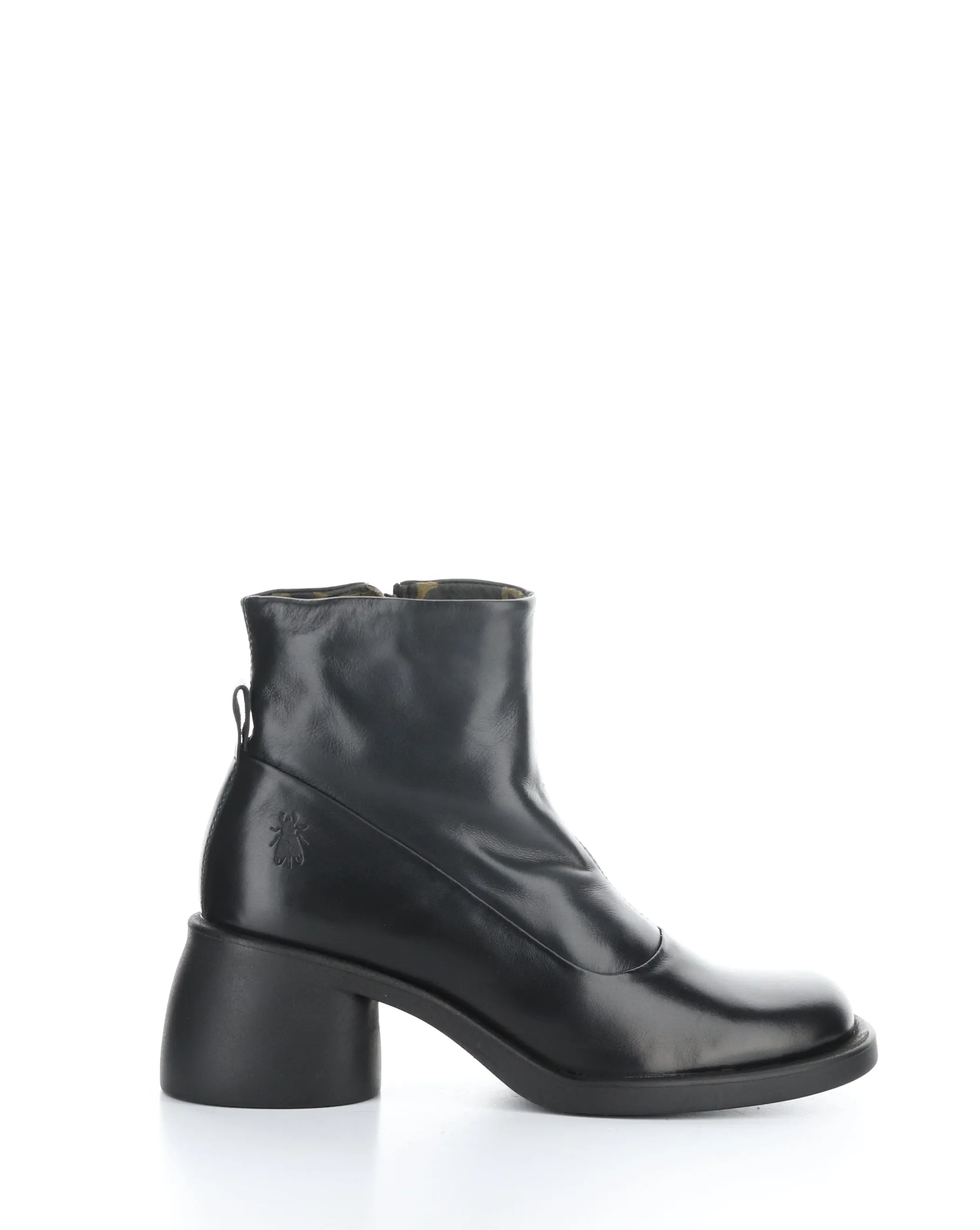 HINT003FLY 000 BLACK Round Toe Boots