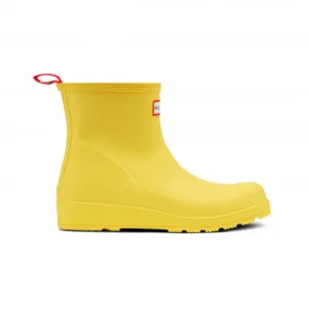 Hunter Play Short Womens Yellow Wellies Boots