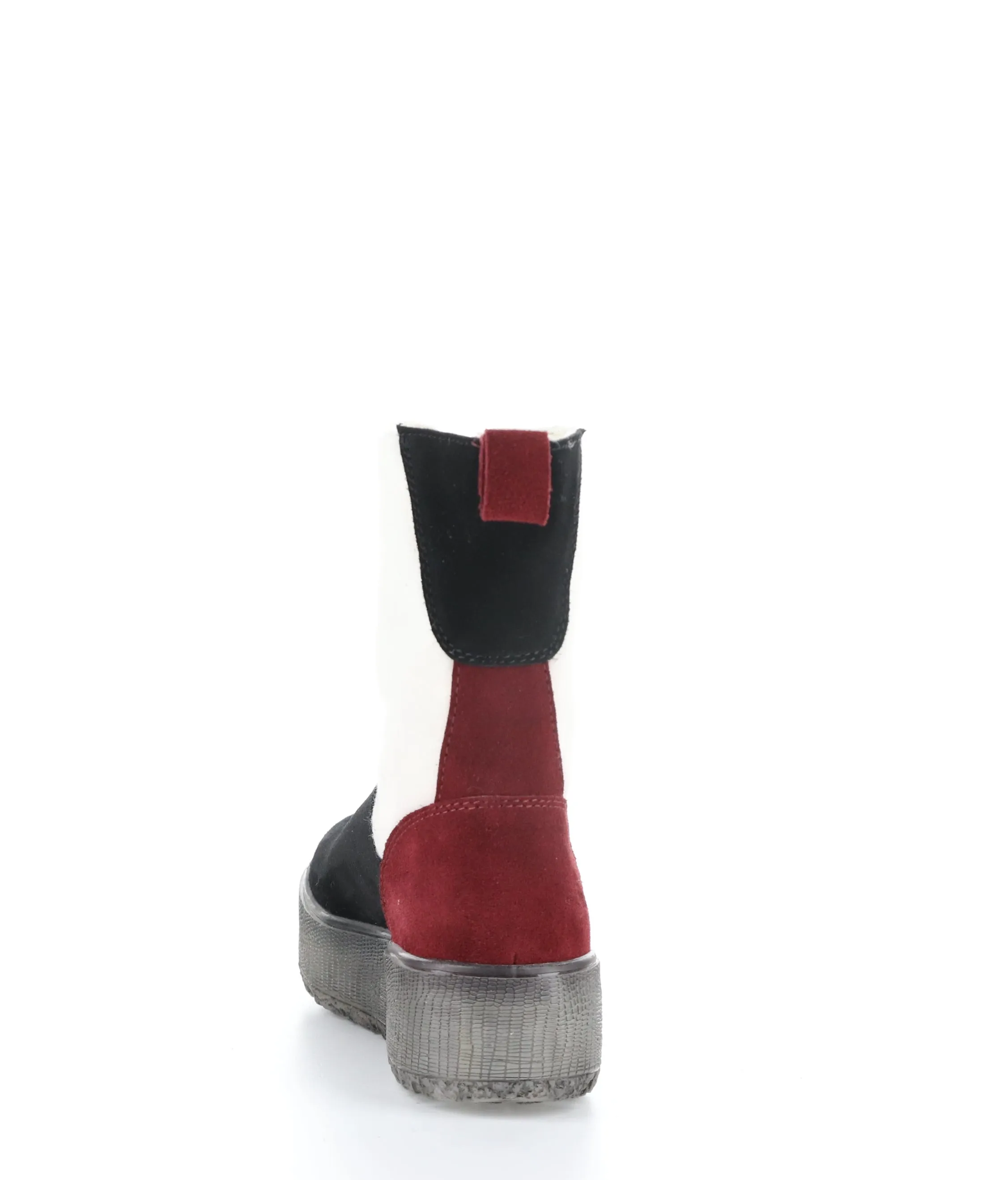 IGNITE BLACK/MARBLE/SANGRIA Round Toe Boots