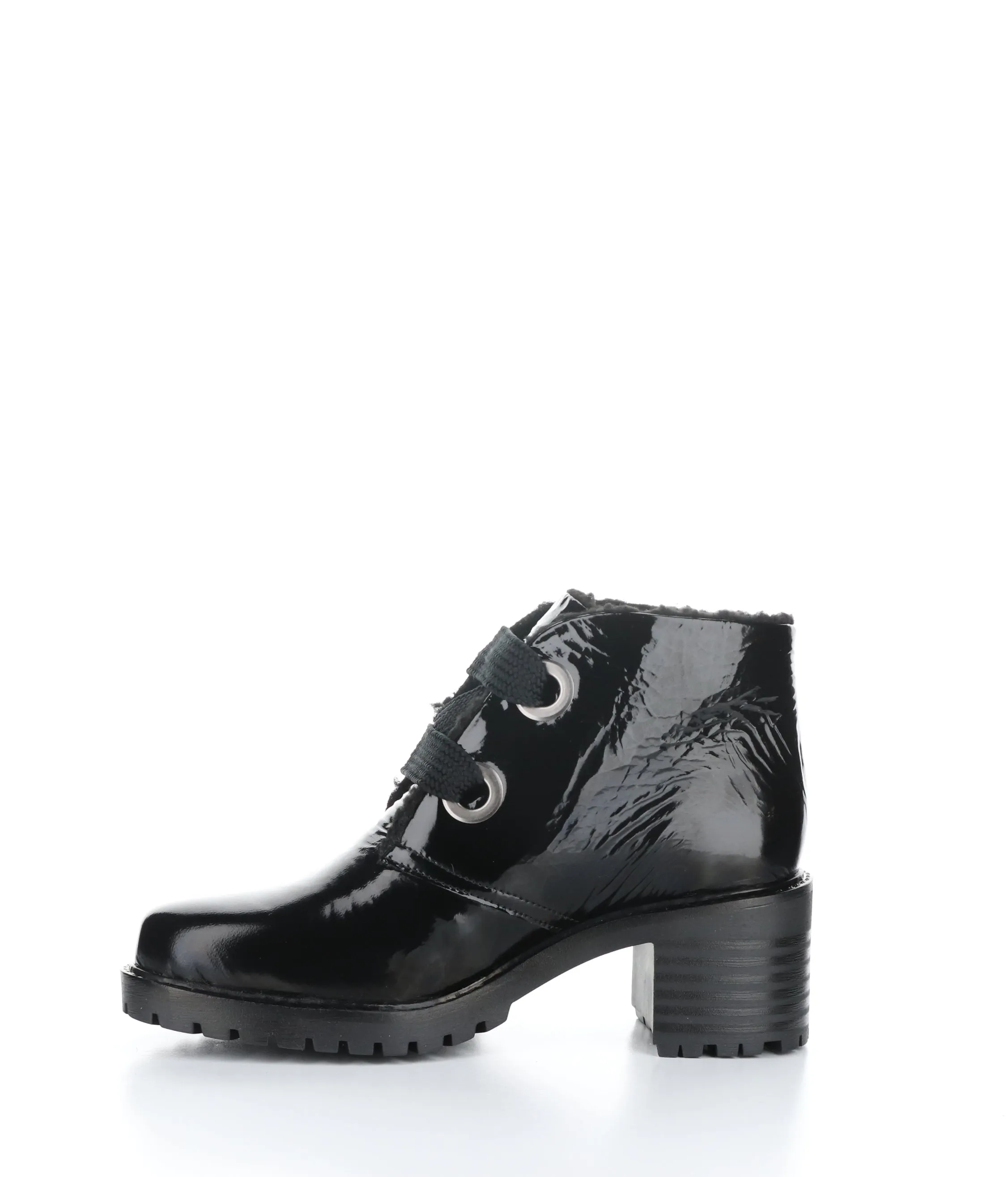 INDEX BLACK Round Toe Boots