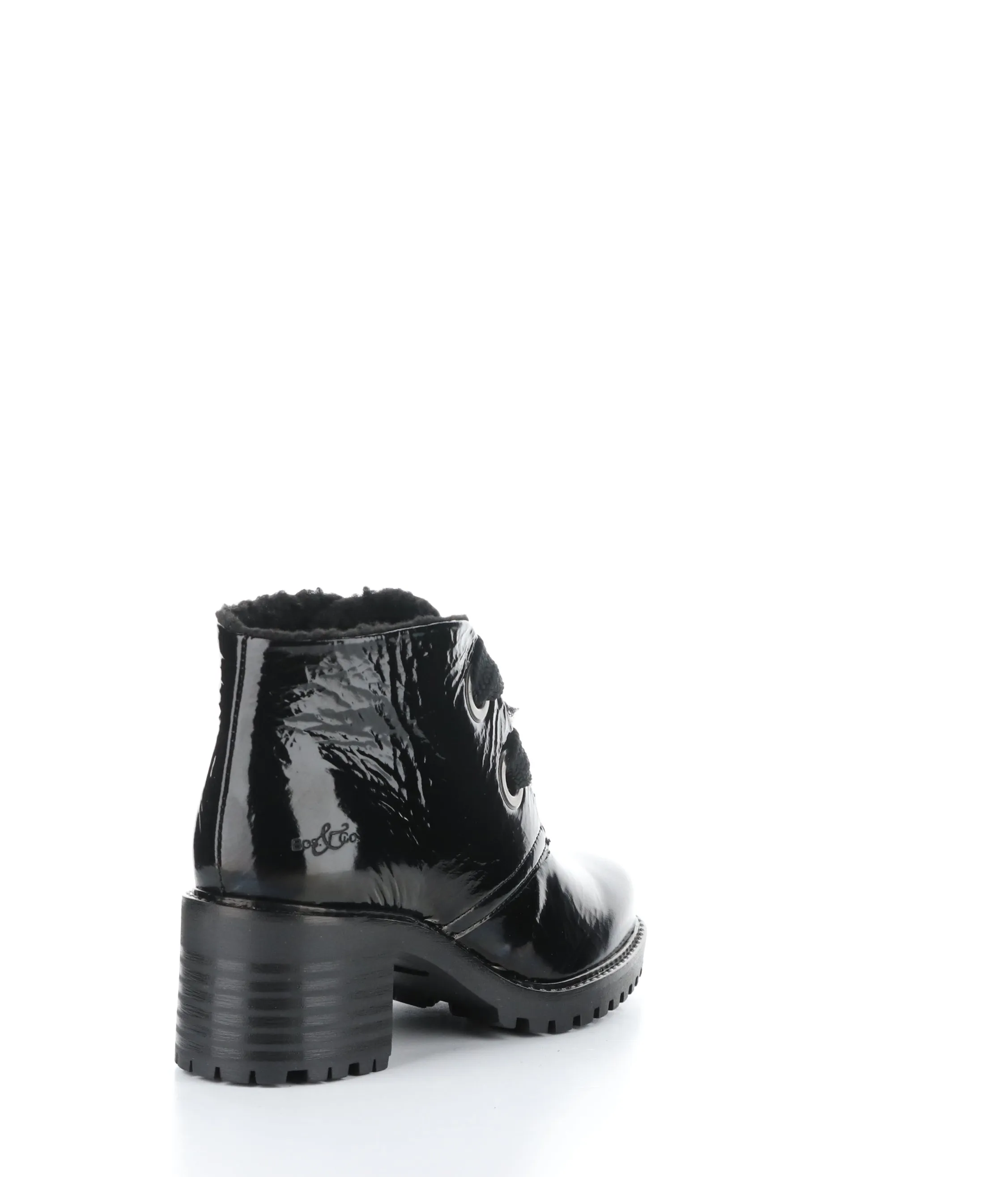 INDEX BLACK Round Toe Boots