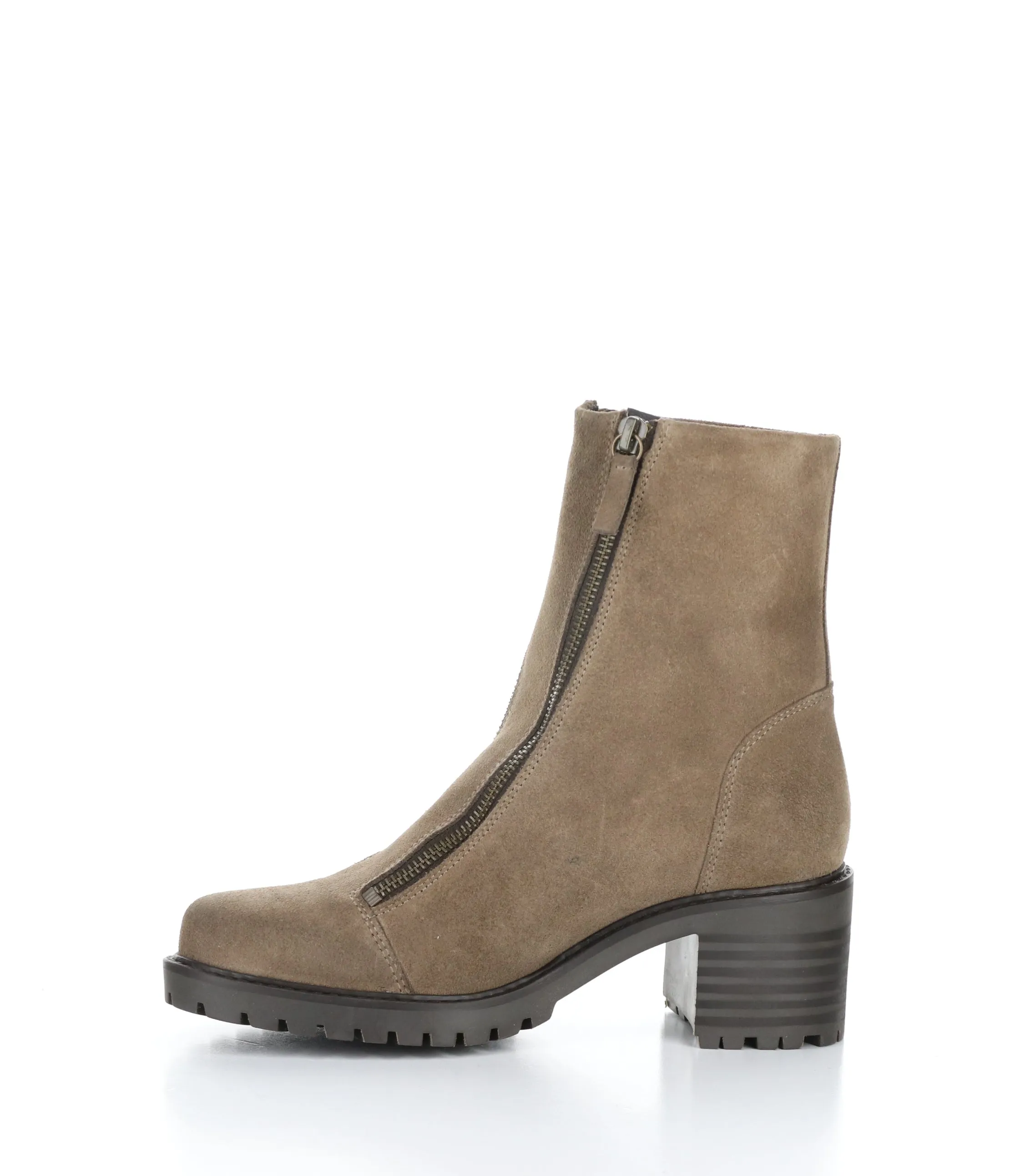 INGLE TAUPE Round Toe Boots