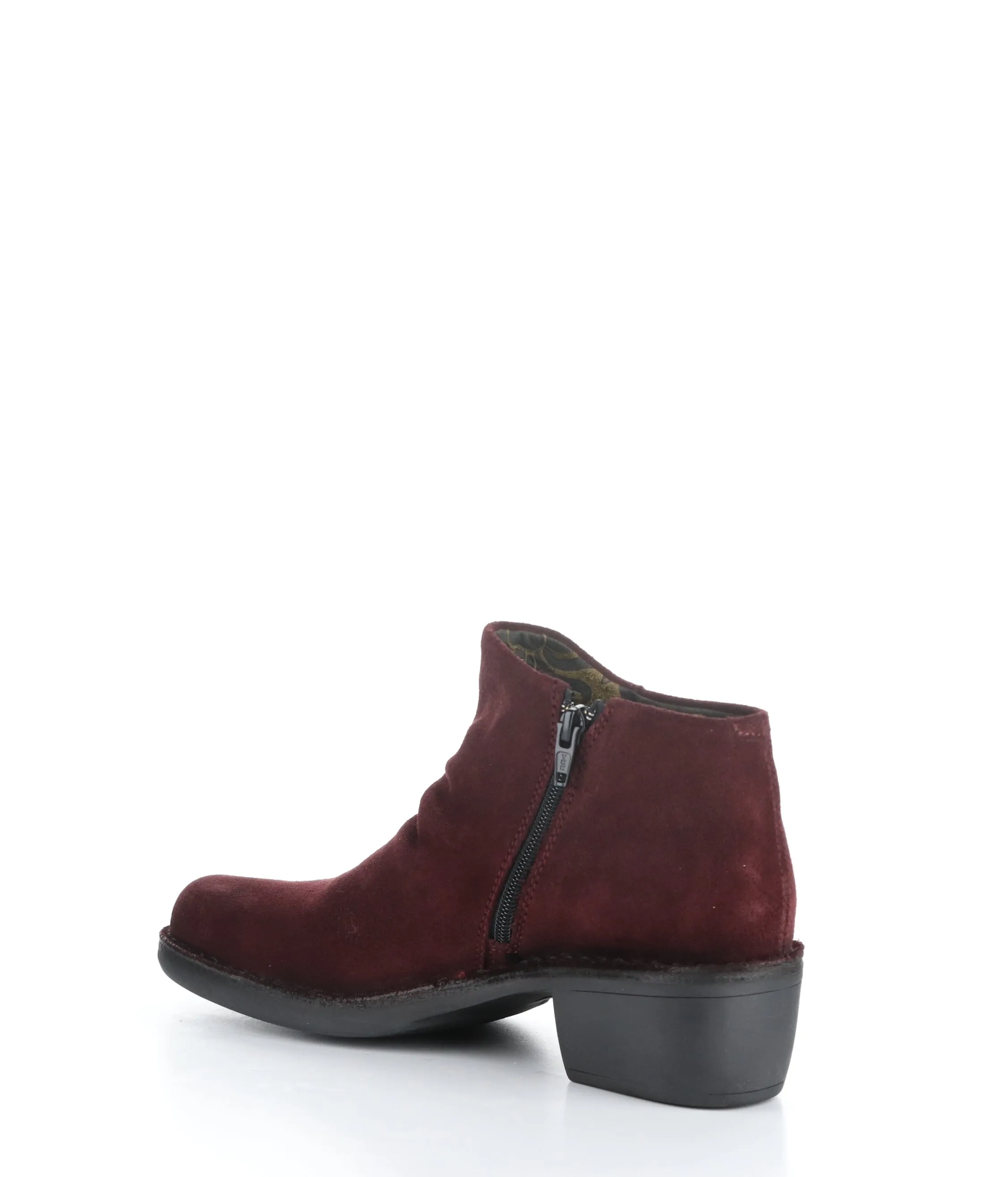 MERK093FLY 001 WINE Round Toe Boots