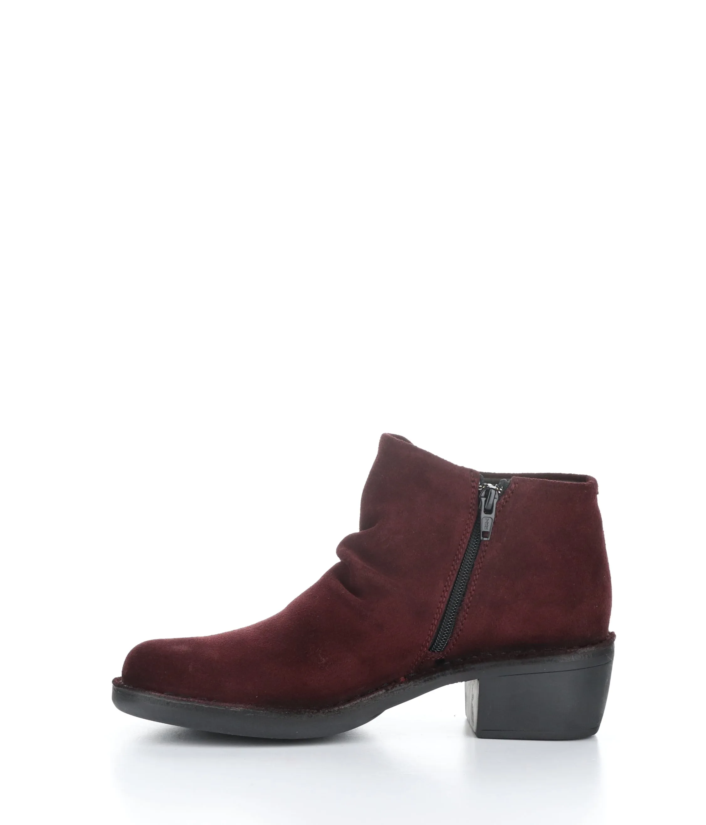 MERK093FLY 001 WINE Round Toe Boots