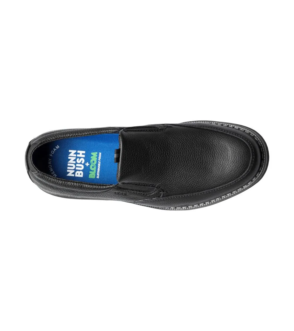 'Nunn Bush' Men's Otto Moc Toe Slip On - Black