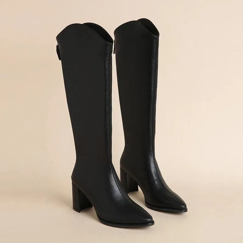 Oslo Knee High Leather Boots