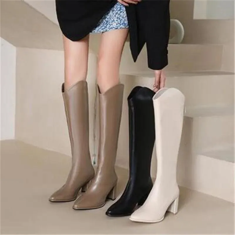 Oslo Knee High Leather Boots