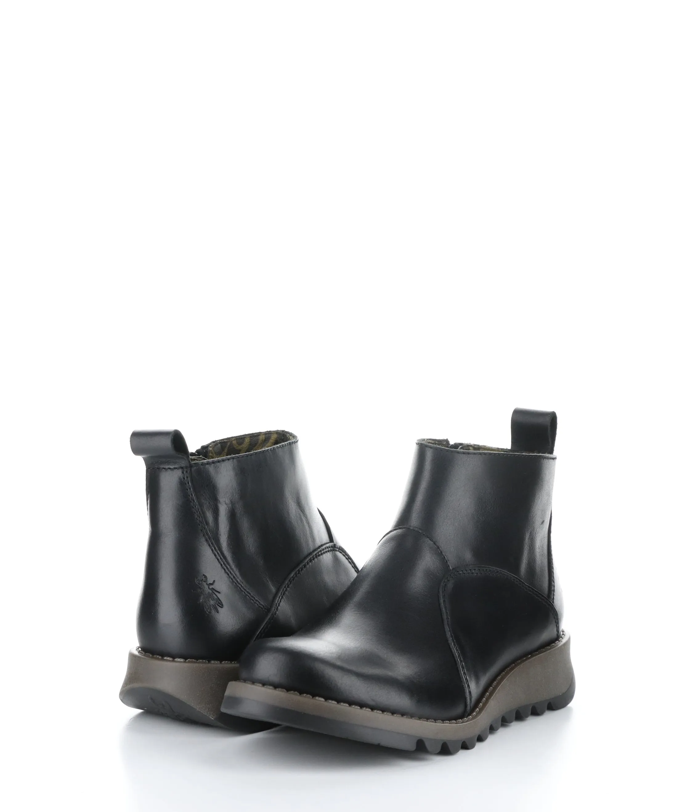 SELY918FLY 000 BLACK Round Toe Boots